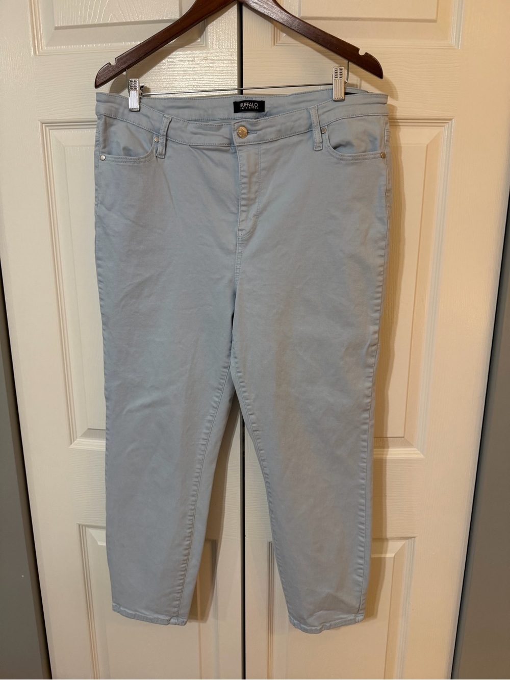 Buffalo David Bitton Pale Blue Cropped Jeans
